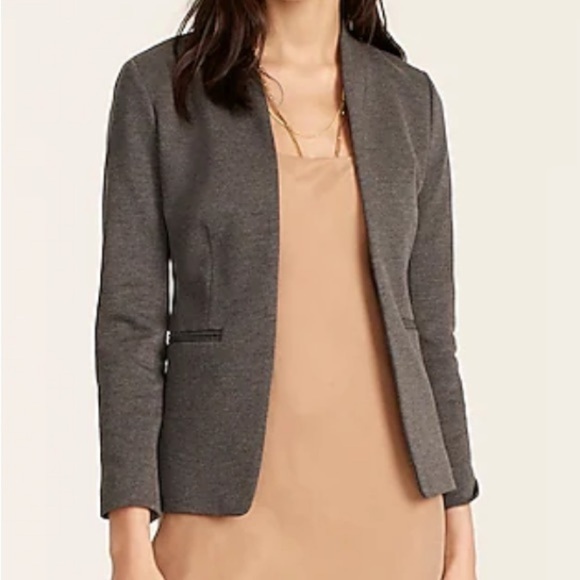 J. Crew | Gray Going-Out Blazer In Stretch Twill Size 4 - Picture 10 of 11